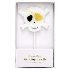 Outlet Children: Meri Meri Candle - Skull & Crossbones Large