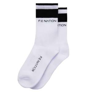 P.E Nation Homage Socks - Optic White