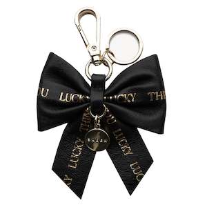 Keychains: Saben Charm Keyring - Black Ribbon