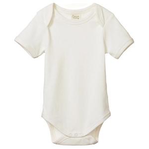 Nature Baby Organic Cotton Short Sleeve Bodysuit - Natural