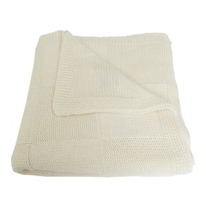 Baby Kobe Cotton / Cashmere Blanket - White