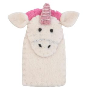 Pashom Nepal Felt Finger Puppet - Unicorn