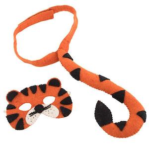 Toys Games: Pashom Nepal Felt Dress Up Mask & Tail Set - Tiger