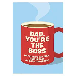 Blackwell Press Card - Dad, You're The Boss