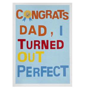 Fathers Day Cards: Candle Bark Card - Congrats Dad