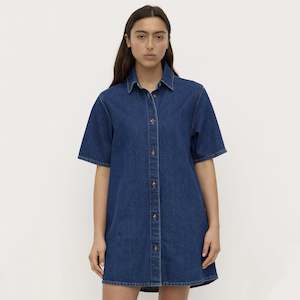 Dresses Skirts: Assembly Label Neera Denim Midi Shirt Dress - Heritage Blue