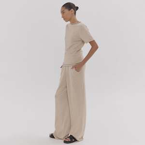 Bottoms: Cloth & Co The Travel Merino Blend Pants - Dune