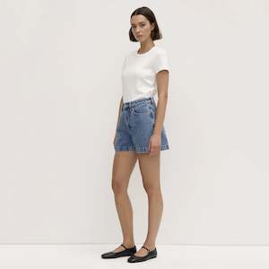 Assembly Label Boxy Denim Shorts - Dark Stone