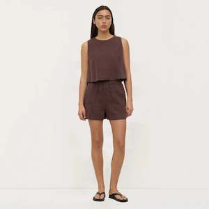 Assembly Label Everyday Linen Shorts - Ganache