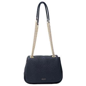 Handbags: Saben Flo Shoulder Bag - Black Bubble