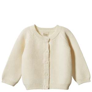 Nature Baby Organic Cotton Pepi Cardigan - Natural
