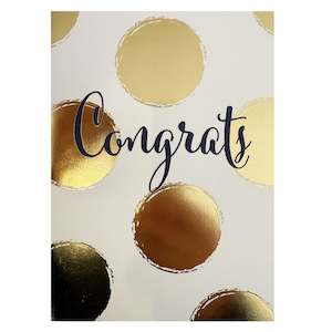 Occasion Cards: Candle Bark Card - Gold Congrats