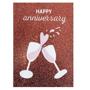 Candle Bark Card - Cheers to You Glitter