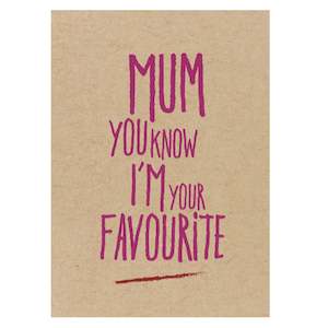 Candle Bark Card - Mum's Favourite
