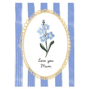 Occasion Cards: Tea Pea Card - Forget Me Not Mum