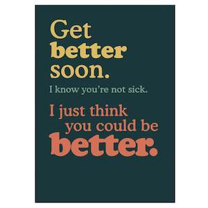 Occasion Cards: Blackwell Press Card - Get Better Soon