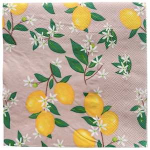 Lemon Delicious Paper Napkin Set of 20
