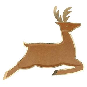 Party: Meri Meri Paper Plate Set of 8 - Leaping Reindeer