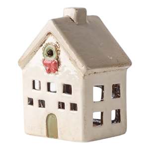 Ceramic Alsace Tealight Villa - Christmas Stone