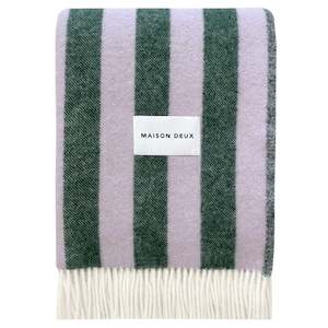 Maison Deux Candy Wrap Blanket - Lilac / Green