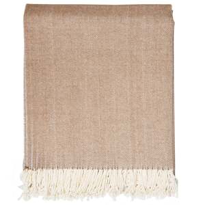 Herringbone Throw - Toffee