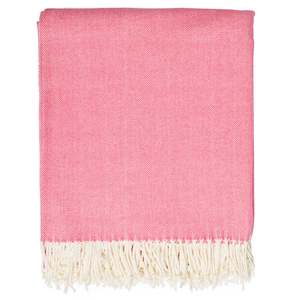 Herringbone Throw - Coral Island