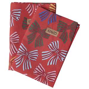 Kip & Co Linen Napkin Set - Festive Bow