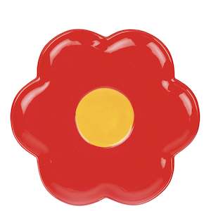 Doiy Design Ceramic Daisy Spoon Rest - Red