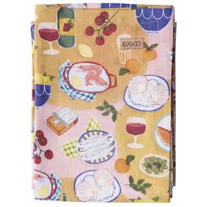 Napery Coasters: Kip & Co Linen Tablecloth - Supper