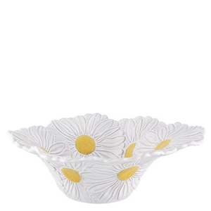Bordallo Pinheiro Maria Flor Ceramic Salad Bowl 27cm - Daisy