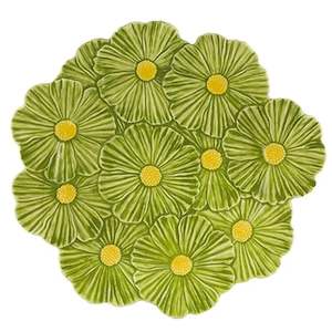 Bordallo Pinheiro Maria Flor Ceramic Charger Plate 37cm - Cosmos
