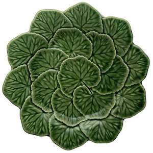 Bordallo Pinheiro Maria Flor Ceramic Fruit Plate 22cm - Geranium