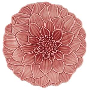 Bordallo Pinheiro Maria Flor Ceramic Dessert Plate 22cm - Dahlia