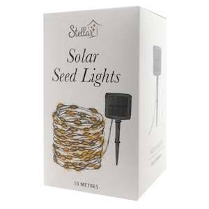 Solar LED Seed Lights - Silver
