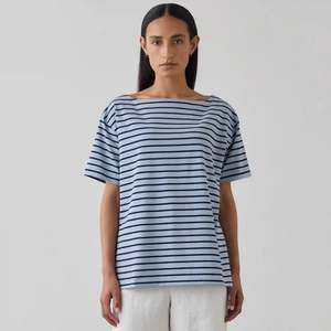 Laing Striped Short Sleeve Tee - Navy & Cadet Blue
