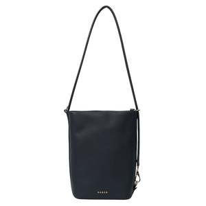 Handbags: Saben Jojo Shoulder Bag - Black Pebble