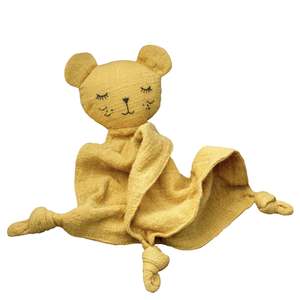 Swaddles Comforters Rattles: Lily & George Plush Baby Comforter - Mustard the Bear