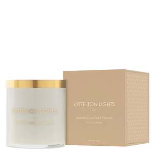 Lyttelton Lights Soy Candle - Sandalwood & Vanilla