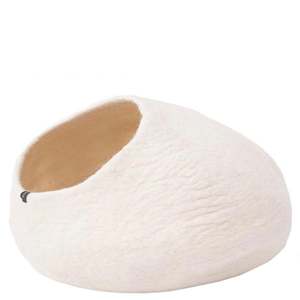 Pet: Muskhane Felt Cat Basket - Natural
