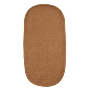 Muskhane Felt Plato Oval Trinket Tray - Caramel