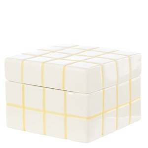 Vases Decor: Emporium Lulu Ceramic Box - Small Yellow
