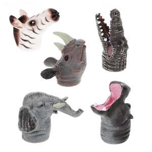 Rex London Animal Finger Puppet Set - Safari
