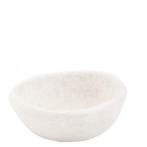 Vases Decor: Muskhane Felt Bowl - Natural