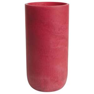 Sage x Clare Resin Kalinda Vase - Raspberry