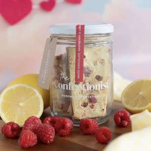 The Confectionist Limited Edition White Chocolate, Raspberry & Lemon Toffee - Large