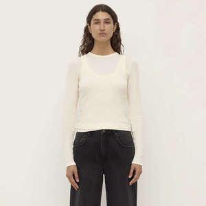 Assembly Label: Assembly Label Zali Long Sleeve Tee - Cream