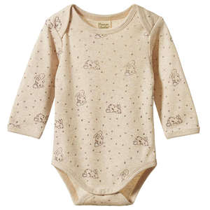 Nature Baby Organic Cotton Long Sleeve Bodysuit - Bramble Burrow