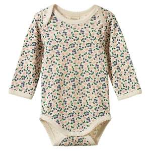 Nature Baby Organic Cotton Long Sleeve Bodysuit - Briarwood