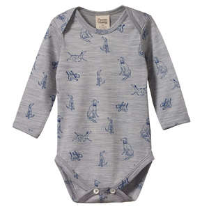 0 2 Years Clothing: Nature Baby Organic Merino Long Sleeve Bodysuit - Best Friend