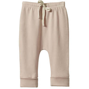 Nature Baby Organic Cotton Drawstring Pants - Rose Dust